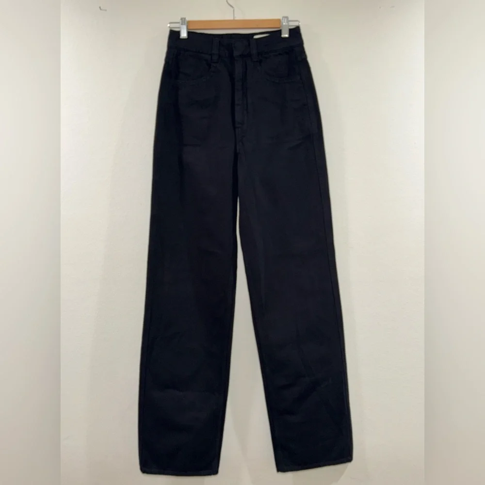 Lemaire Women's High Waisted Black Jeans Size 38 - 100% Cotton - Picture 1 of 7